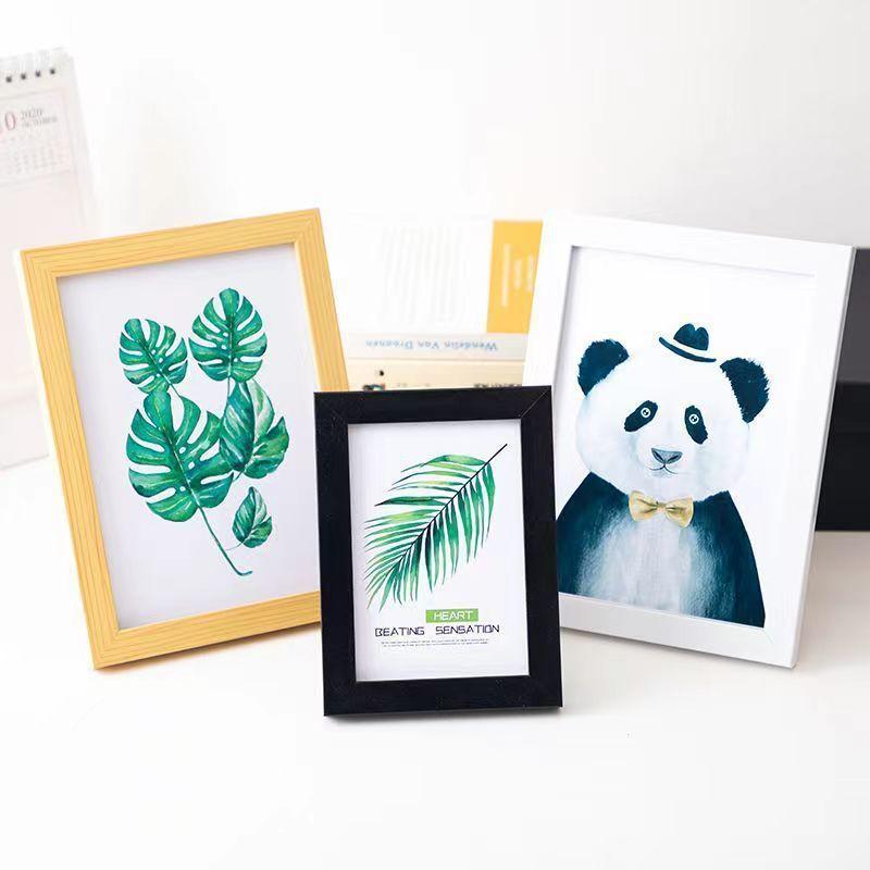 相框 写真立て 壁掛け 卓上 兼用 5号 6号 7号 8号 10号 A4判 正方形 白 黒 木目調 モダン シンプル リ..