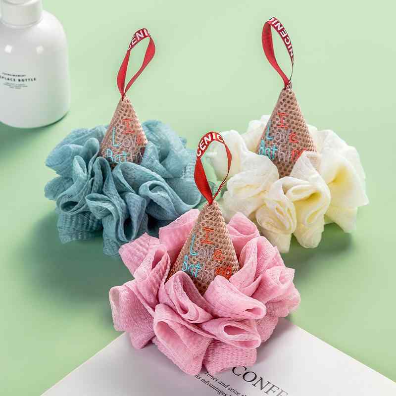 泡立てネット レディース ベビー 赤ちゃん 沐浴ボール アイスクリーム 浴用タオル バスポンジ 泡 やわ..