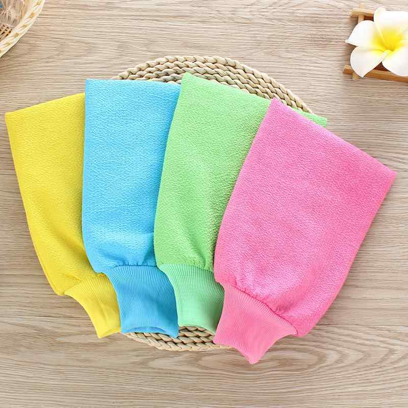 ボディタオル レディース メンズ 大人用 強力 垢すり あかすりタオル イエロー グリーン ブルー ピンク(x10)