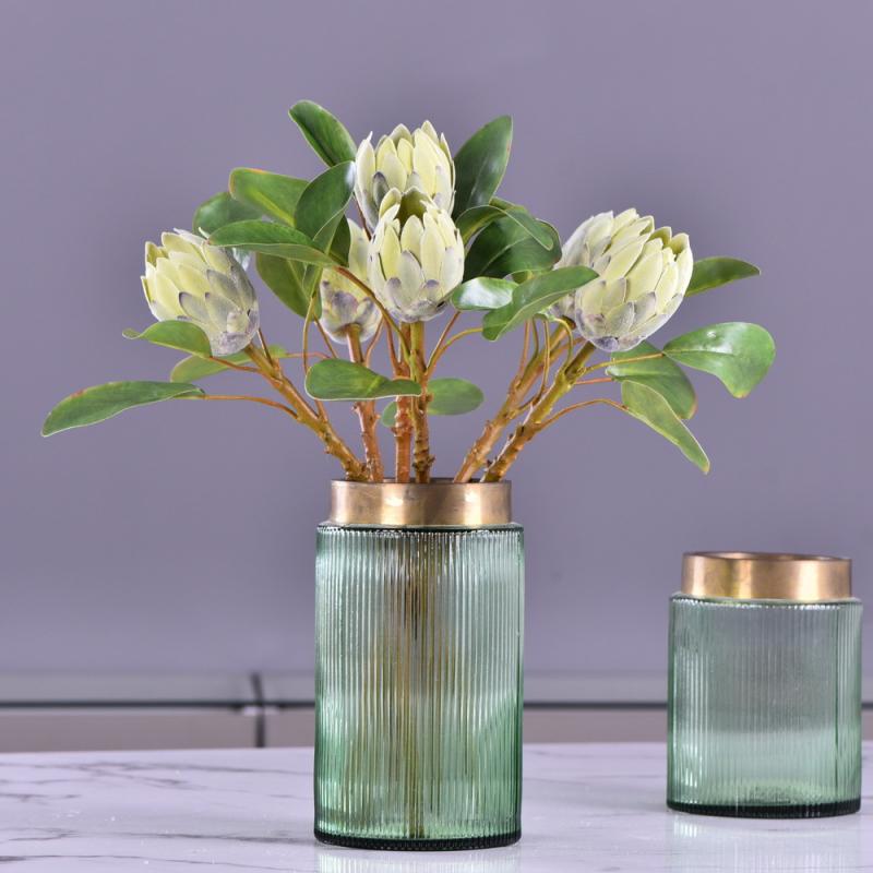 造花 プリンセスフラワー 帝王花 インテリア 写真撮影 飾り 浅緑 酒 краснo 白 フラワー(x6)