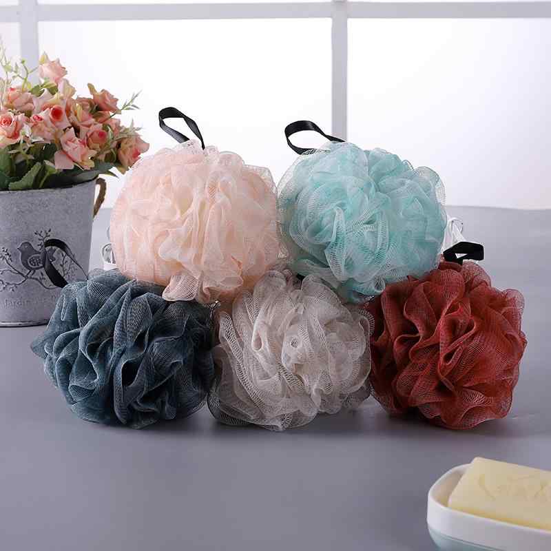 浴用ボディスポンジ レディース グラデーション 3色 植物繊維 泡立ち ソフト 浴用ボール