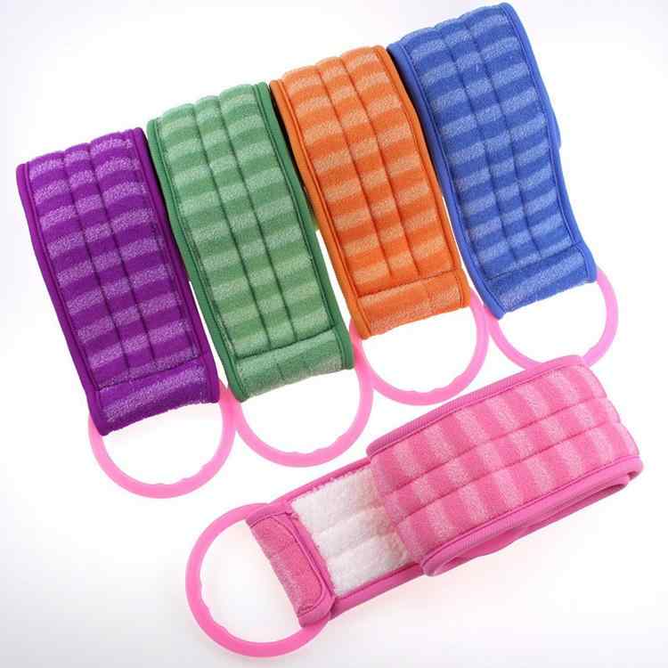 ボディタオル レディース メンズ 垢すり 搓澡巾 沐浴手袋 バスミトン 繊維 垢擦りタオル 省力 節水 カラフル(x2)