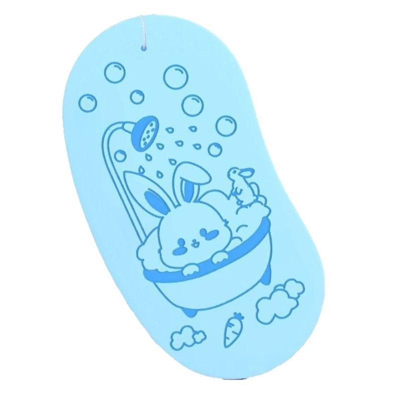 ベビー バス用品 子供用 垢すりタオル 3D 立体 スポンジ 柔らかい ピンク ブルー グリーン イエロー(x2)