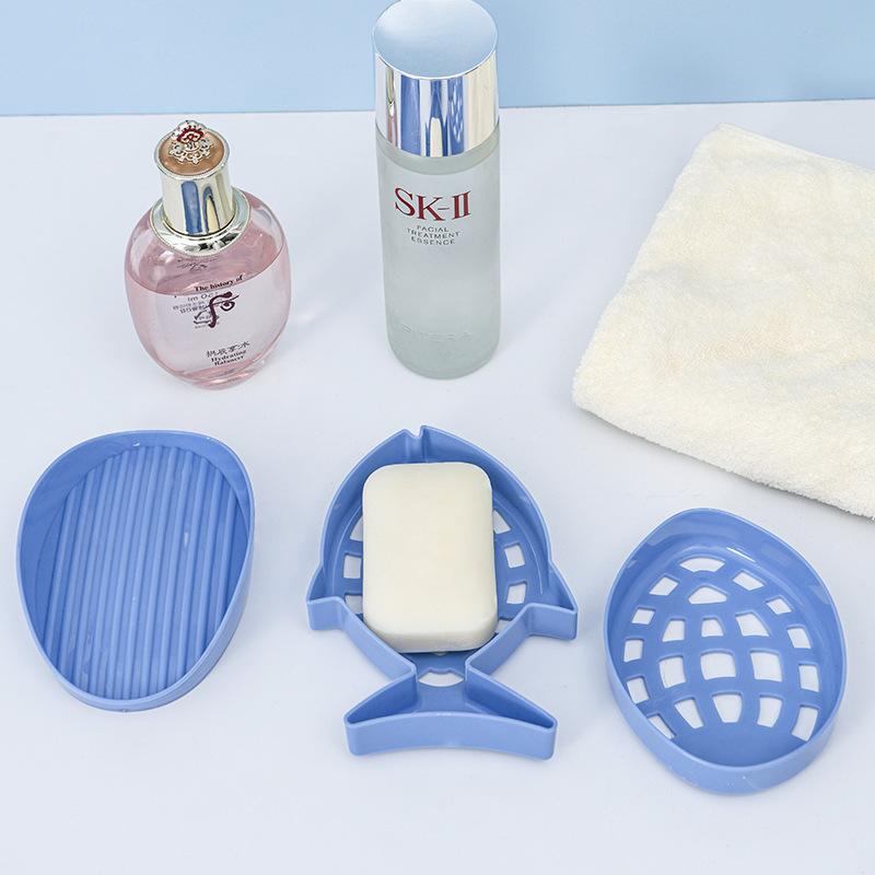 石鹸ケース 水切り タイプ 洗面所 携帯 置き型 ソープディッシュ 学生 寮 ランドリー 石鹸箱(x2)