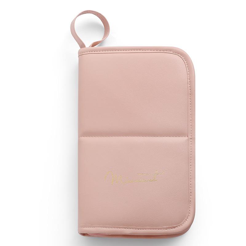 メイクポーチ レディース 自立式 化粧ポーチ ブラシ収納 ツールバッグ 旅行用 コスメポーチ 小物入れ ブラック ピンク系 ホワイト(x2)