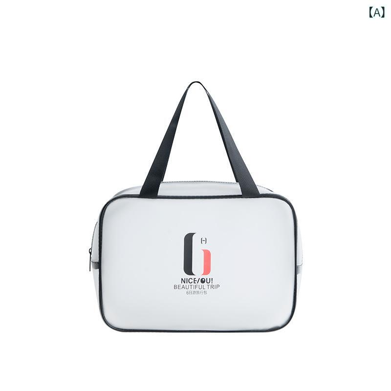 旅行用バッグ レディース メンズ ポータブル TPU 化粧ポーチ 洗面用具 収納 大容量 手提げ トラベルバッグ(x100)