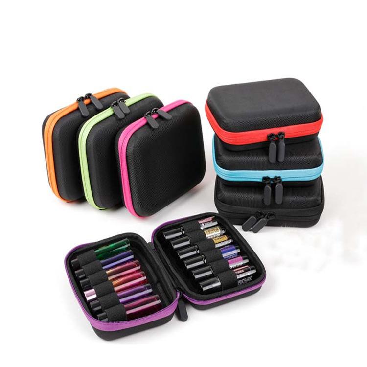 コスメポーチ レディース メンズ 男女兼用 12本 10ml アロマオイル 携帯 収納ケース EVA 軽量 コンパク..