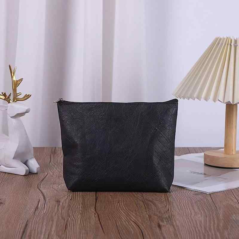 化粧ポーチ レディース 大容量 撥水 杜邦紙 トラベルポーチ 洗面用具 収納ポーチ シンプル ブラック ホワイト