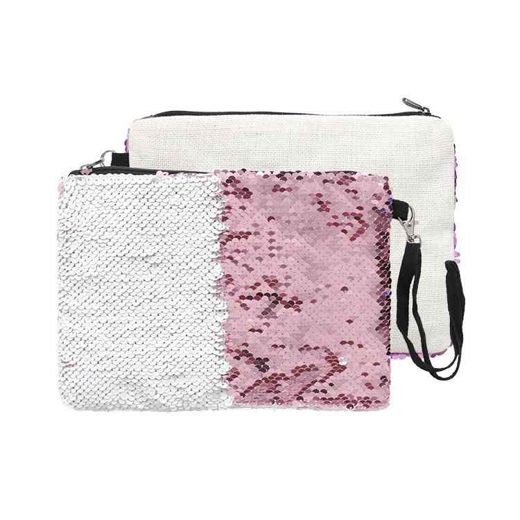 化粧ポーチ レディース スパンコール アニマル柄 ポリエステル 旅行用 洗面用具 化粧品 収納 バッグ ブ..