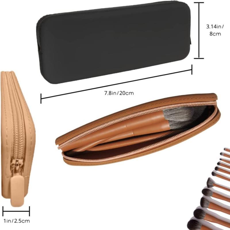 化粧ポーチ 大容量 携帯用 防水 旅行 化粧品 メイクアップ 収納 バッグ シリコン製 現代的 ミニマリスト ブラック カーキ ピンク ブラウン ホワイト ブルー グリーン レッド(3)