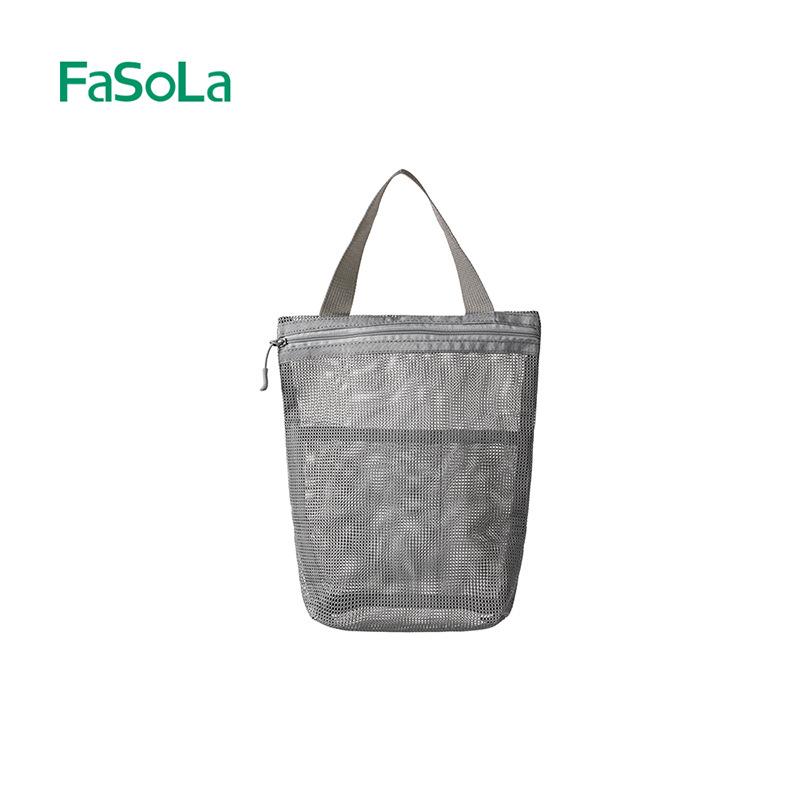 洗漱用品バッグ レディース 大容量 旅行用 ポーチ メッシュ 手提げ 整理 収納可能 ポリエステル製 ピンク グレー(x2)