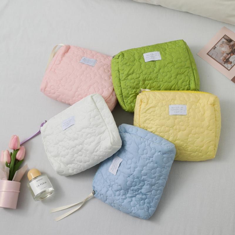 化粧ポーチ レディース 旅行 携帯用 ふわふわ 大容量 キャンディカラー かわいい コスメポーチ 綿製 パステルカラー
