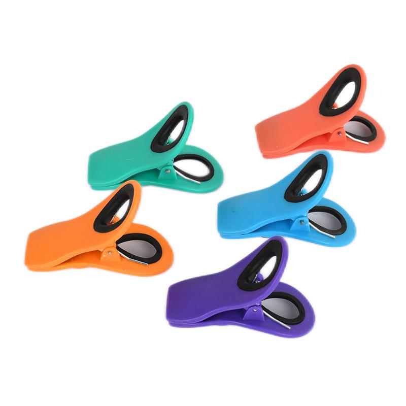 封口クリップ 食品袋 密封クリップ 茶葉 調味料袋 磁石付き 冷蔵庫 5個 6個 7個 10個 12個セット(x50)