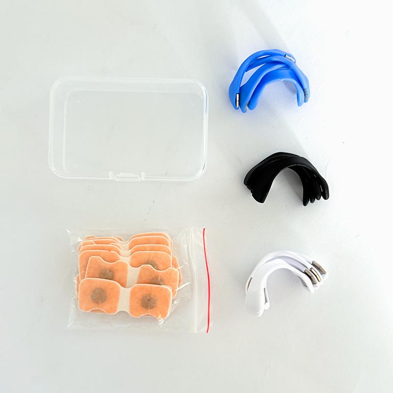 鼻腔ケア用品 鼻腔拡張 いびき対策 磁気 鼻クリップ 通気 呼吸サポート ホワイト ブラック ブルー