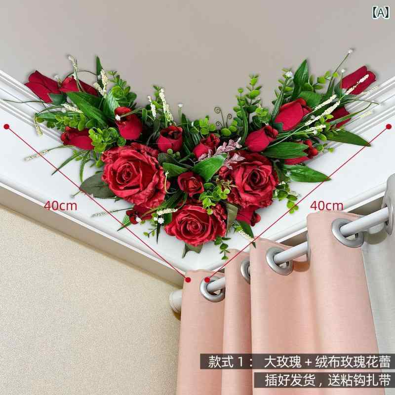 造花 結婚式装飾 天井装飾 ルーフ装飾 部屋装飾 リビング 寝室 ローズ 薔薇 70cm