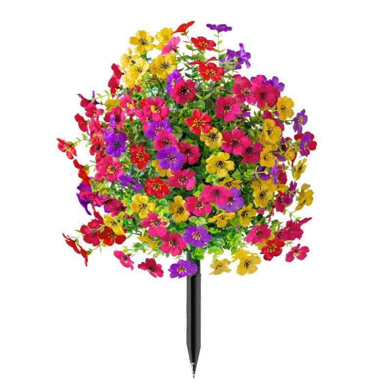 造花 デージー バイオレット ユーカリ ブーケ 結婚式 イベント 会場装飾 パーティー 庭 ガーデニング