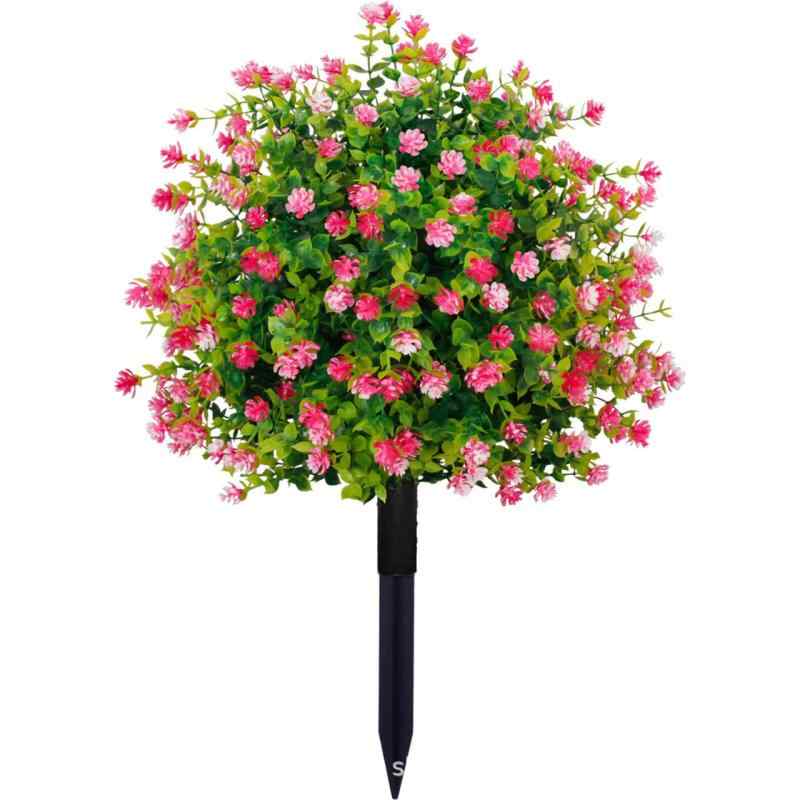 造花 ユーカリ 庭 庭園 ガーデン デコレーション ディスプレイ インテリア ピンク パープル イエロー ホワイト