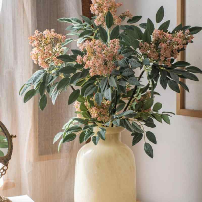花瓶 接骨木 造花 フラワー アレンジメント ブーケ リビング 寝室 玄関 ディスプレイ インテリア 雑貨