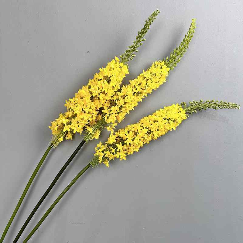 花瓶 インテリア ホーム デコレーション ホテル パイナップル 落地型 セット アレンジメント フラワー 飛燕草 牛尾花 リビング 造花 白 黄 赤 オレンジ 緑 深緑 高さ144cm(x2)