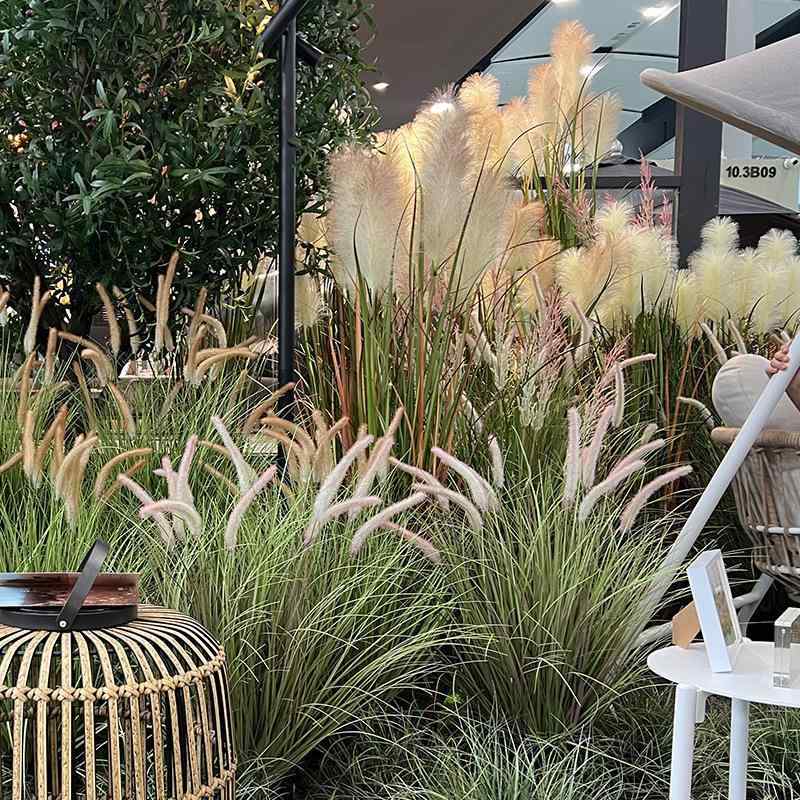 盆栽 芦葦の искусственные цветы 草 犬のしっぽ草 盆景 グリーンプラント デコレーション キャンプ風