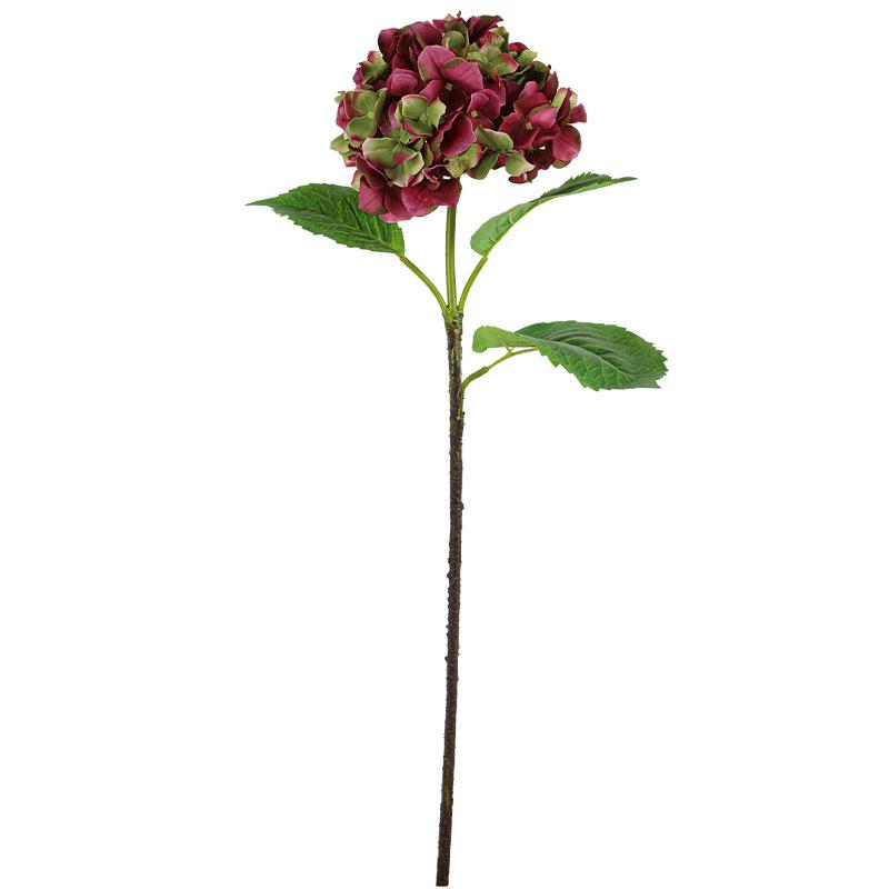 造花 アジサイ 80頭 セット 欧風 ブーケ 結婚式 パーティー イベント 写真撮影 インテリア 米白 酒紅 緑 大紅(x2)