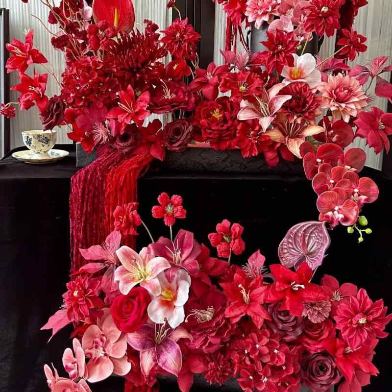 造花 DIY ウェディング装飾 モネの庭風 結婚式 背景装飾 ホームデコレーション ディスプレイ 撮影道具