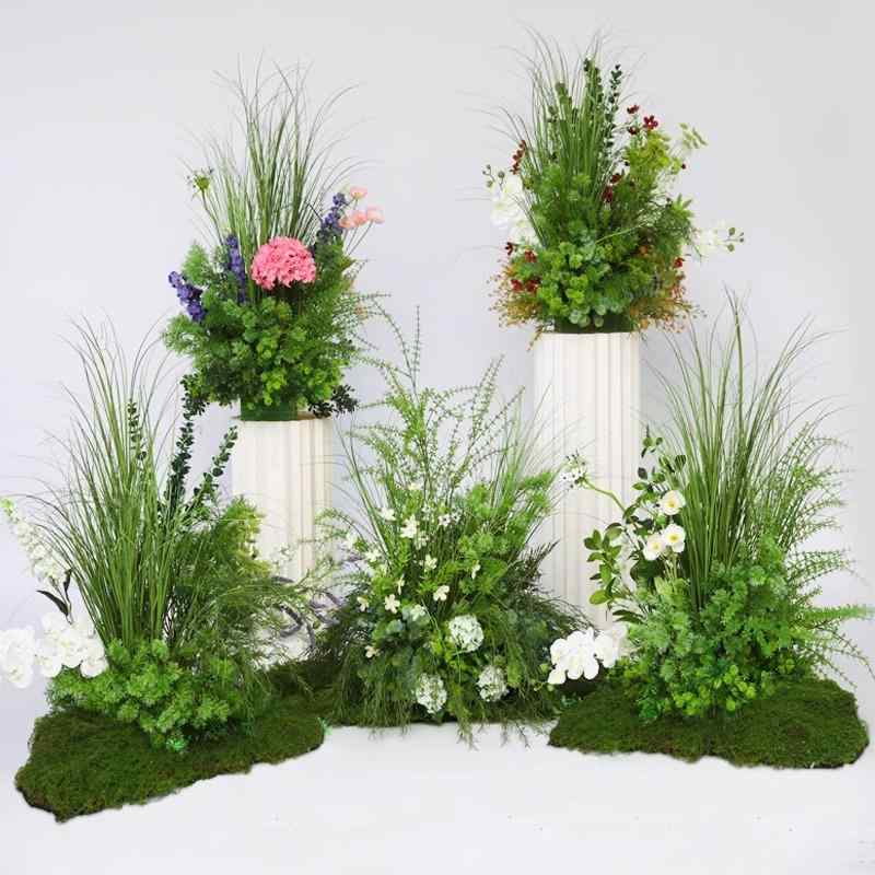 造花 森ガール シーン装飾 ロードマーカー 人工観葉植物 小道具 結婚式 レイアウト フェイクフラワー ウェディング フロアフラワー 70cm デイジー