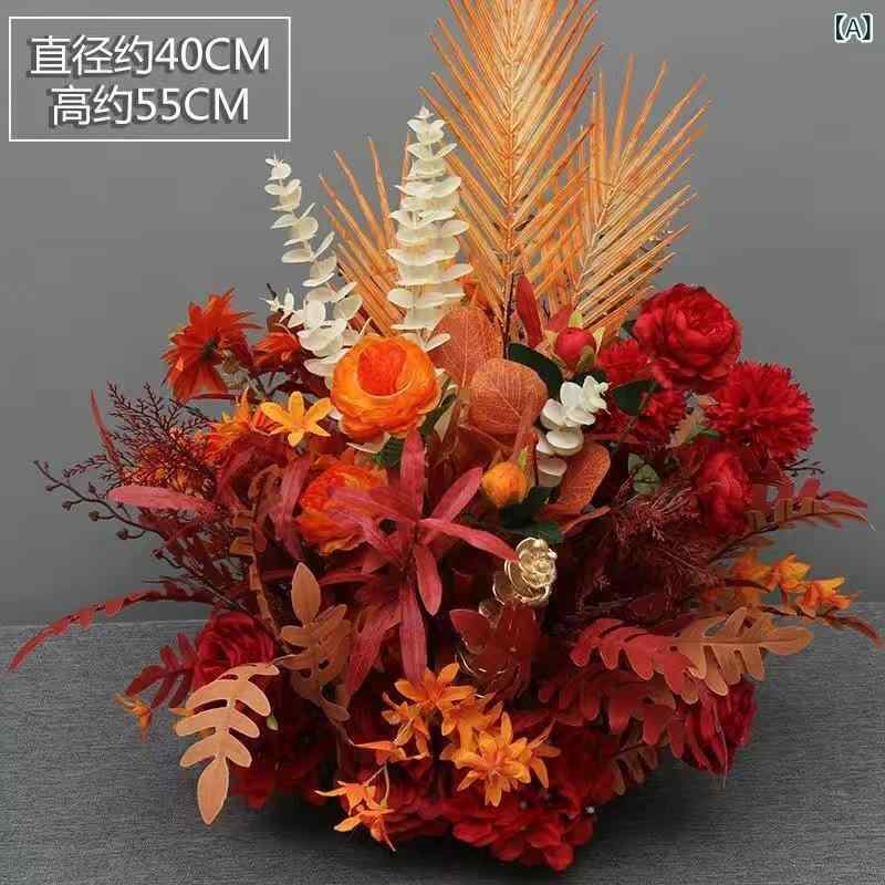 造花 ユーカリ 盆花 T台路引 舞台 背景 テーブル 飾り 絹花 レッド系 ピンク系 ホワイト系 ブルー系 シャンパン系