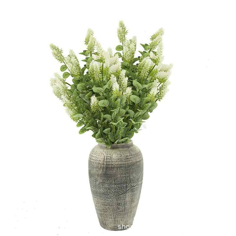 造花 インテリア 北欧風 ユーカリ ラベンダー フェイクフラワー リビング ダイニング テーブル デコレーション 飾り 70cm(x12)