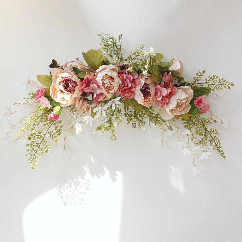 造花 牡丹 ドア装飾 鏡前装花 ベッドルーム 壁飾り ウェディング アーチ 花輪 ディナーテーブル 飾り花..