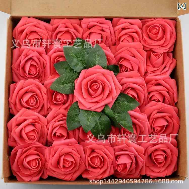 造花 PEローズ フォームフラワー 25本セット 薔薇 枯れにくい花 赤 ワインレッド 白 グレー ピンク ブルー パープル ブラック シャンパンカラー