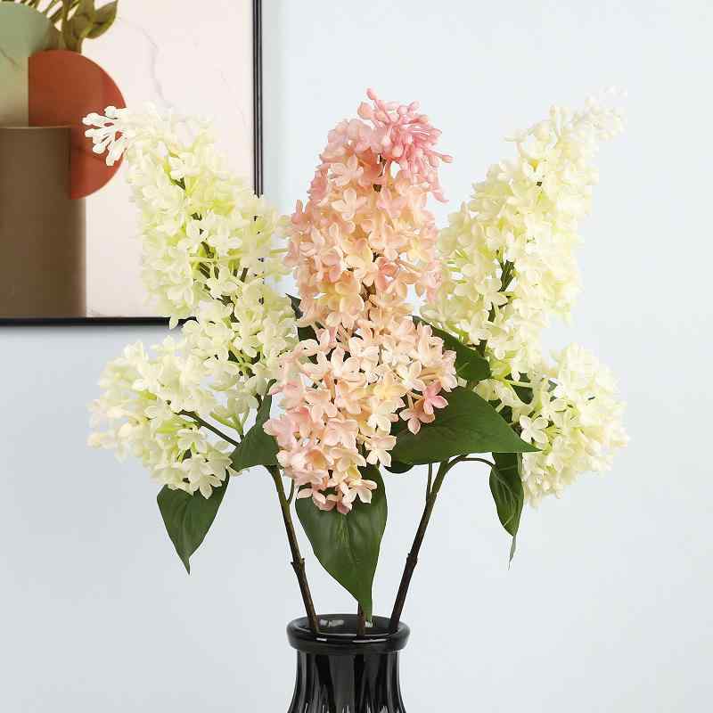 造花 アレンジメント用 ソフトラベンダー パープル系 ウェディング装飾 ディスプレイ インテリア 全長72cm(x6)