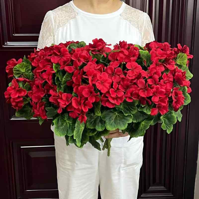 造花 アートフラワー 海棠 ブーケ 9本 花束 3Dプリント 結婚式 ウェディング パーティー イベント ディスプレイ デコレーション 撮影道具 インテリア(x5)