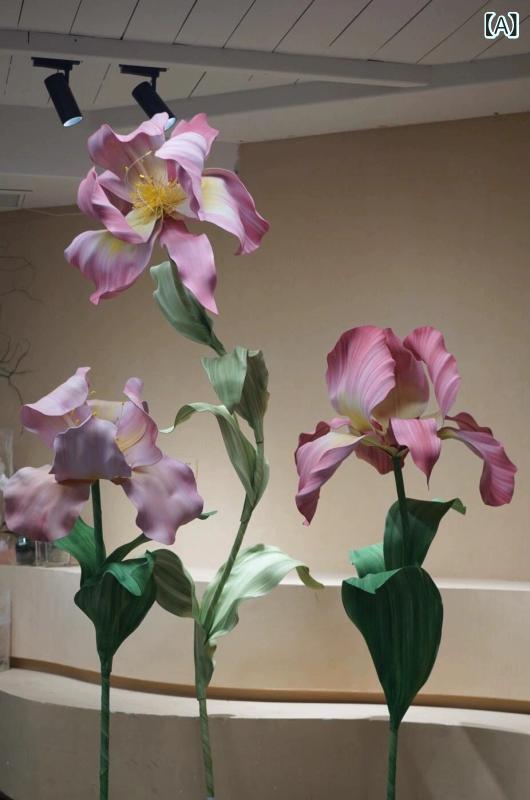 インテリア雑貨 造花 チューリップ 特大 EVA樹脂製 ホームデコレーション 店舗ディスプレイ 結婚式 ウェディング 写真撮影 小道具(x2)