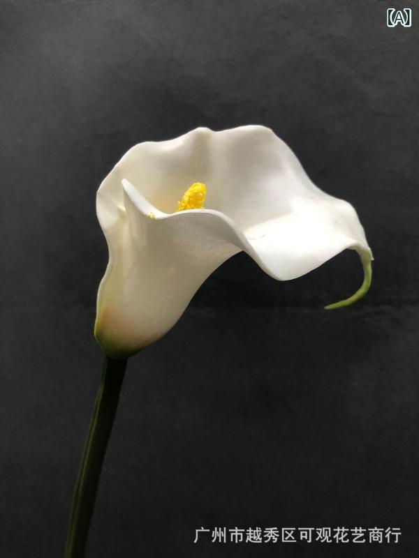 造花 マ蹄蓮 マーガレット インテリア 雑貨 撮影小物 白 ホワイト グリーン オレンジ ホームデコレーション(x12)