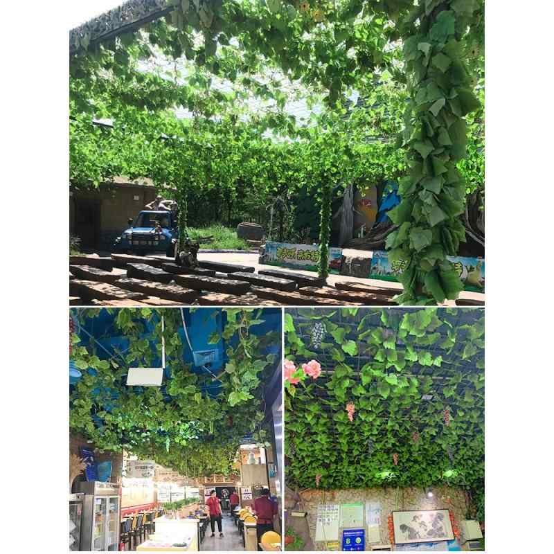 造花 藤 葉 吊り下げ装飾 葡萄 蔦 緑 蔦 蔓 葉