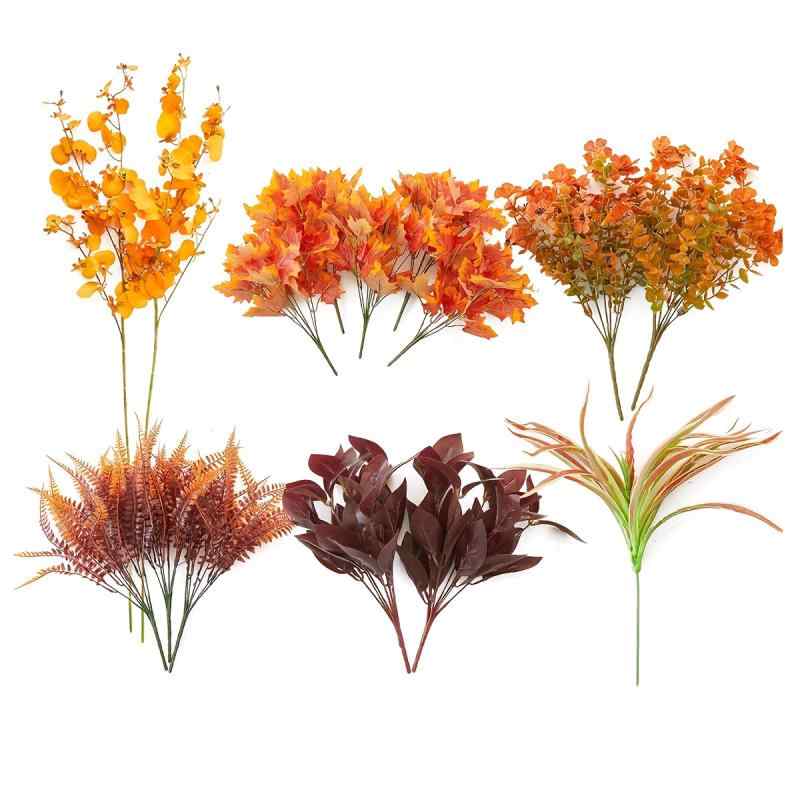 造花 15本セット 秋 庭 庭園 飾り 結婚式 イベント 写真撮影(x2)