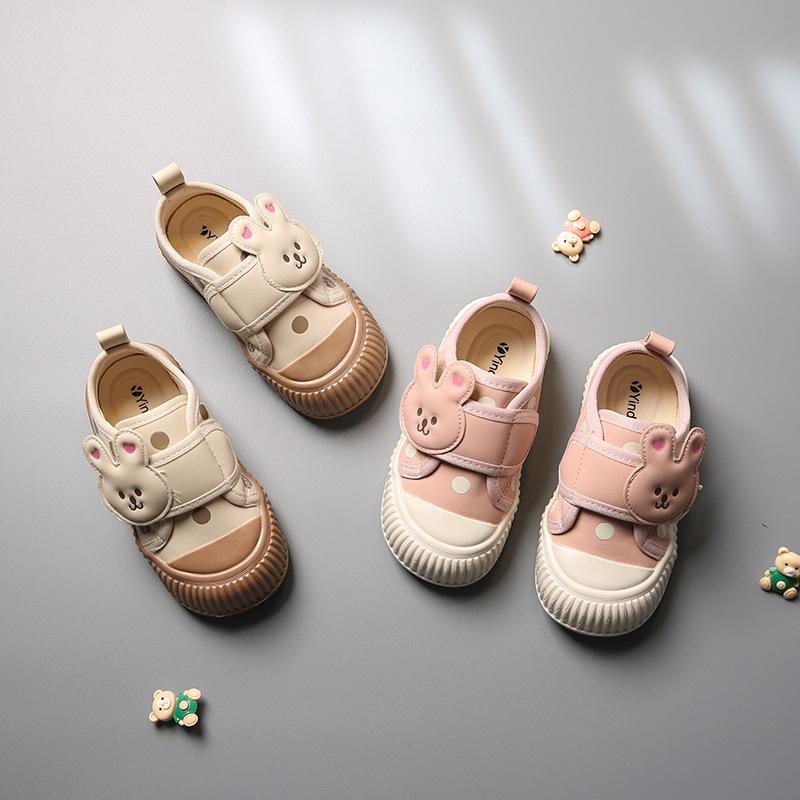 スニーカー キッズ 女の子 子供靴 春秋 ドット かわいい カートーン 幼稚園 ベビー シューズ 白 ピンク..
