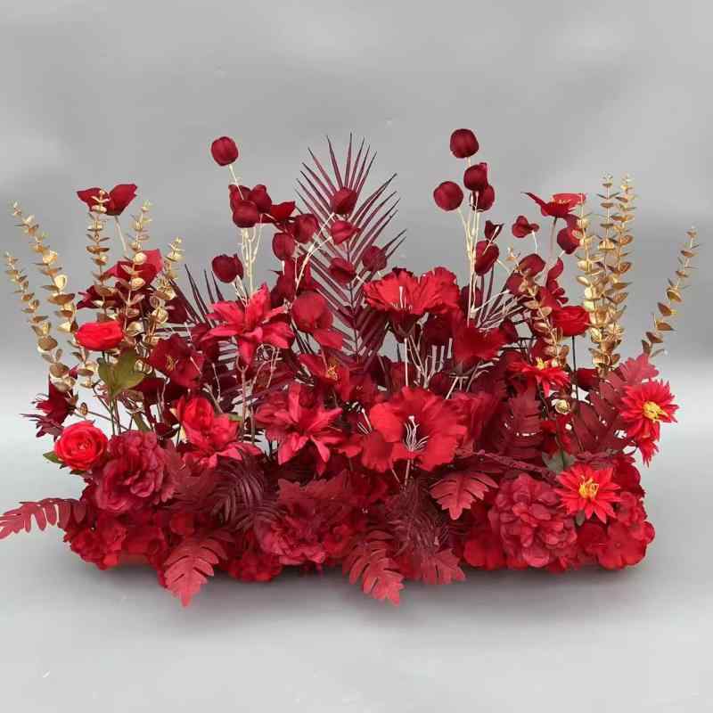 造花 結婚式 婚約 式典 会場装飾 花 वॉल व्याख्या सजावट フラワー シャンパン オレンジ 青 ピンク 赤