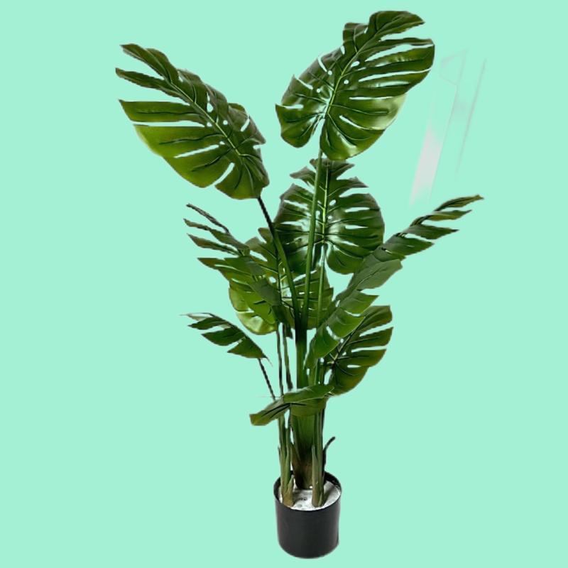 造花 フェイクグリーン 龟背竹 カメの葉 人工観葉植物 インテリア 室内装飾 宴会 ディスプレイ ホテル ..