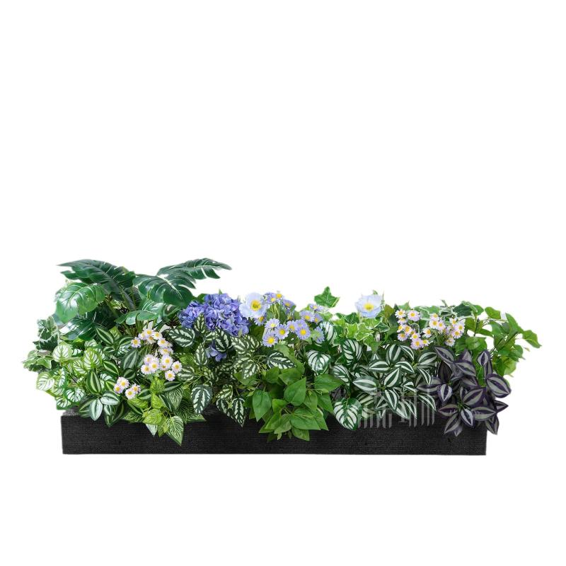 花 鉢植え 向日葵 観葉植物 パーテーション 衝立 目隠し プラスチック製