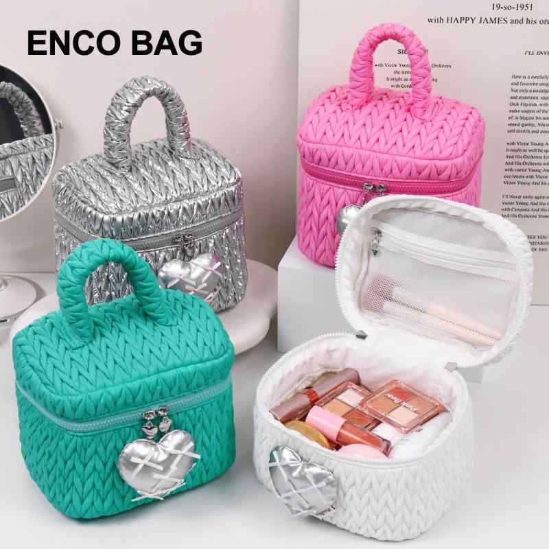 化粧ポーチ レディース 女性 大容量 かわいい ハート柄 持ち運び コンパクト 旅行用 シルバー シルバー