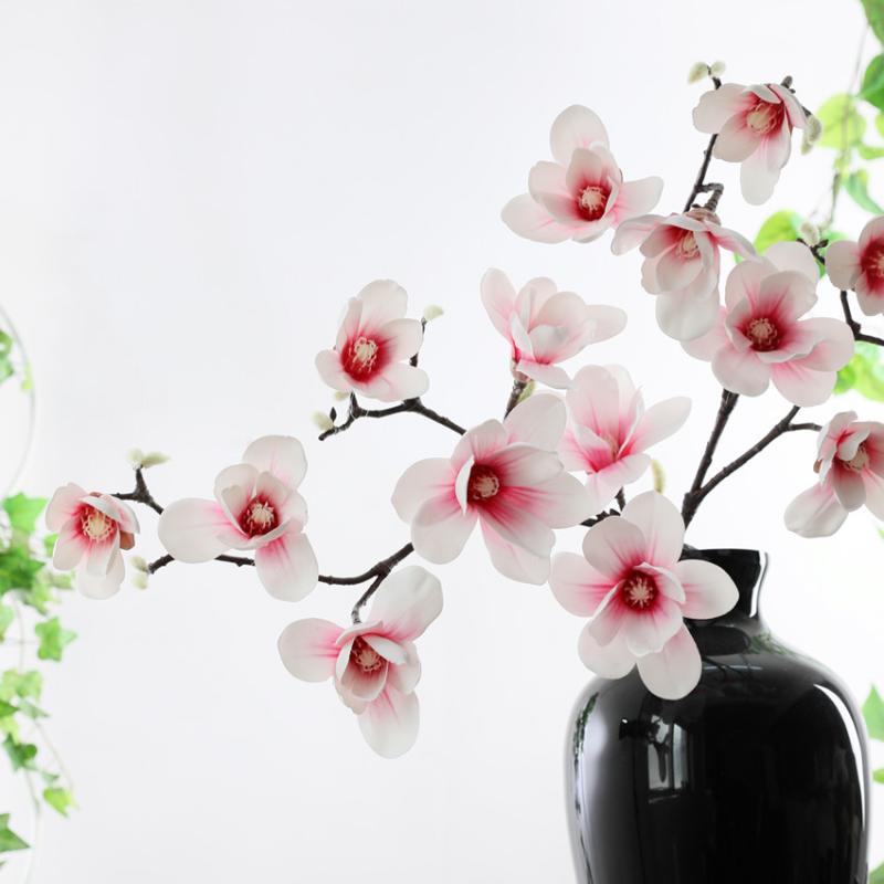 造花 3D 蘭 豪華感 インテリア ディスプレイ 白 ホワイト 紫 パープル ピンク系 結婚式 ブーケ DIY(x2)