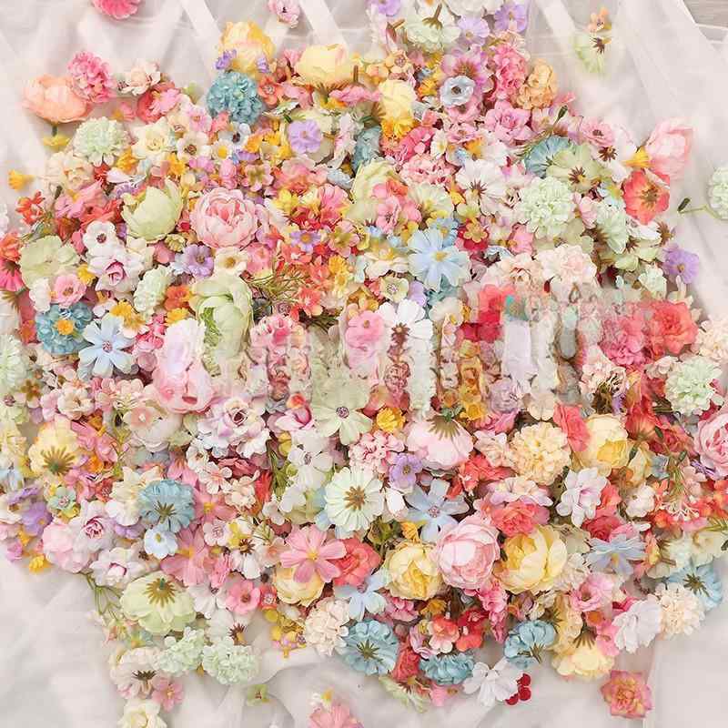 造花 小花 フラワーパーツ 混色アソートセット フラワー 花材 DIY 手芸 ウェディング ブーケ 花冠 ヘッドドレス