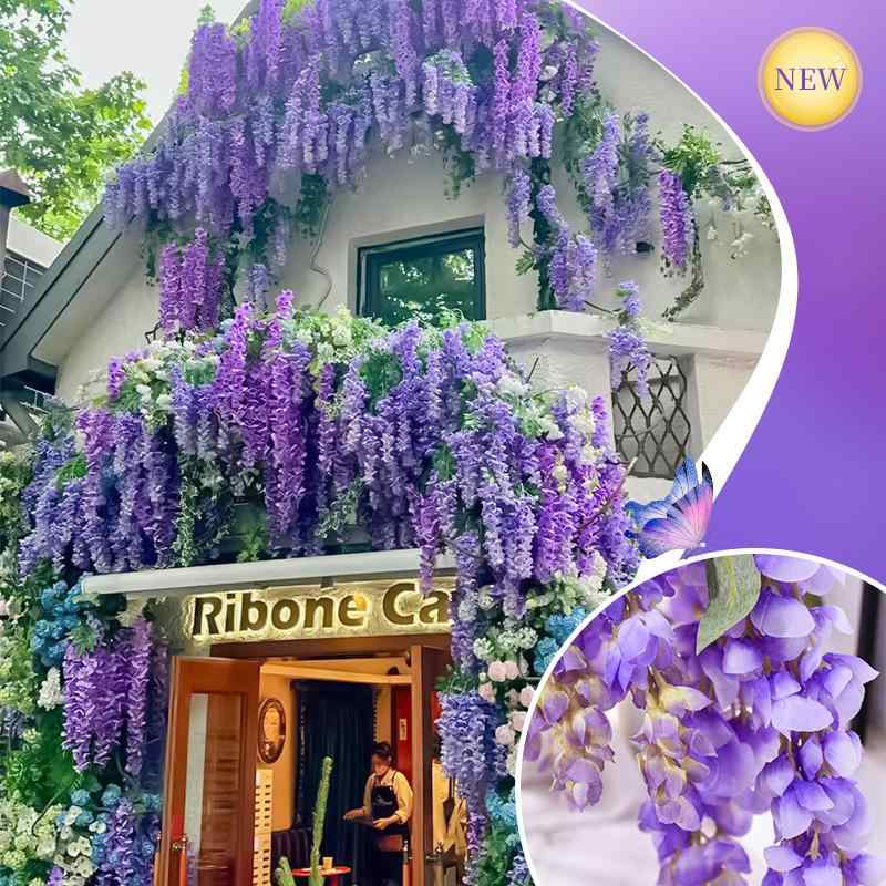 造花 巨大 アカシア 藤の花 長枝 吊り下げ フラワー 写真撮影 結婚式 パーティー イベント 装飾