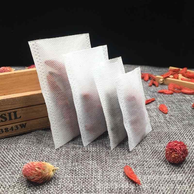 不織布袋 薬用煎じ袋 足湯パック 調味料袋 ティーバッグ 使い捨てフィルター袋 熱圧着 白