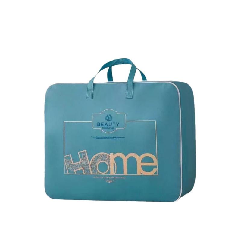 布団収納袋 不織布製 バッグ 毛布 羽毛布団 蚕糸布団 汎用 手提げ袋 50cm 60cm 25cm ピンク系 レッド系..