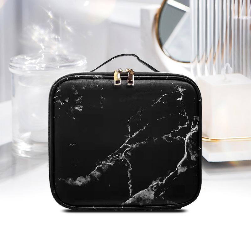 化粧ポーチ レディース メンズ 大理石柄 ヒョウ柄 PUレザー コスメ収納ボックス ツールボックス 整理整頓 防水 軽量 旅行用 普段使い 白 黒 ピンク系 黄...