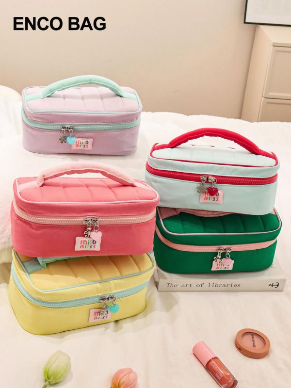 化粧ポーチ レディース パステルカラー 大容量 携帯用 防水 洗面 化粧品 収納 ピンク系 グリーン系