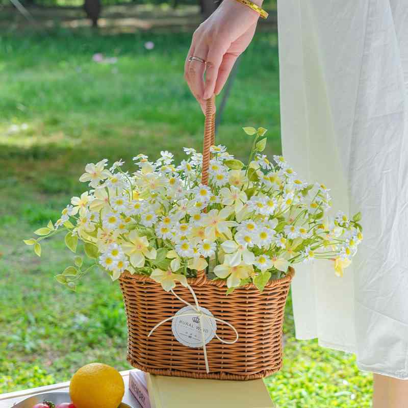 花瓶 レディース 雛菊 フラワー インテリア 飾り ピクニック 撮影道具 少女風